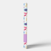 Paarse Blauwe Roze Boho Wilde Bloem Gepersonalisee Case-Mate iPhone Case (Achterkant / Rechts)
