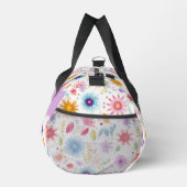 Paarse Blauwe Roze Boho Wilde Bloem Gepersonalisee Plunjezak (Rechts)