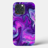 Paarse, blauwe, roze, lichtvochtige kunst Case-Mate iPhone case (Achterkant)