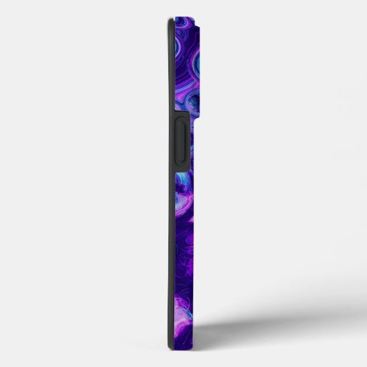 Paarse, blauwe, roze marmer Bokeh Fluid Art Case-Mate iPhone Case (Achterkant / Rechts)