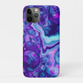 Paarse, blauwe, roze marmer Bokeh Fluid Art Case-Mate iPhone Case (Achterkant)