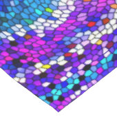 Paarse blauwe roze mozaïekTegel Patroon Tablecloth Tafelkleed (Gekanteld)