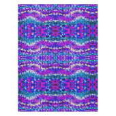 Paarse blauwe roze mozaïekTegel Patroon Tablecloth Tafelkleed (Voorkant)