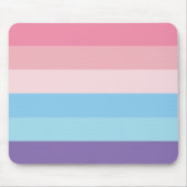 Paarse Blauwe Roze Strip Muismat (Voorkant)