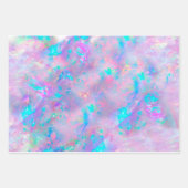 paarse blauwe schoppen edelstenen inpakpapier vel (Voorkant 3)