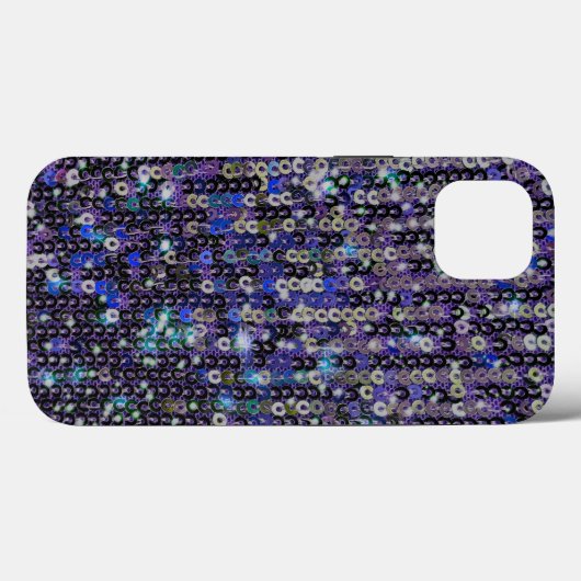 Paarse blauwe sequenties | spartelpatroon Case-Mate iPhone case (Achterkant (horizontaal))