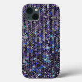 Paarse blauwe sequenties | spartelpatroon Case-Mate iPhone case (Achterkant)