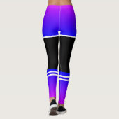 Paarse Blauwe Shorts & Sokken - Nummer 69 - Sport Leggings (Achterkant)