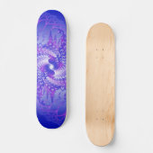 Paarse & Blauwe Spiraalvormen: Skateboard (Voorkant)