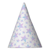 Paarse Blauwe Sterren Prinses Thema Verjaardagsfee Feesthoedjes (Rechts)