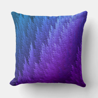 Paarse Blauwe Tye Dye Veerpatroon Kussen
