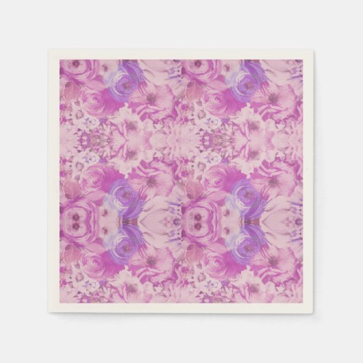 Paarse blauwe ventilator Abstract Servet (Voorkant)