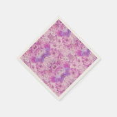 Paarse blauwe ventilator Abstract Servet (Hoek)