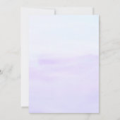 Paarse Blauwe Verjaardags Bash Kaart (Achterkant)