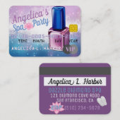 Paarse|Blauwe VIP-pas| Uitnodigingen voor creditca (Voorkant / Achterkant)