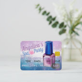 Paarse|Blauwe VIP-pas| Uitnodigingen voor creditca (Staand voorkant)