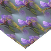 Paarse blauwe vlag Iris Flowers Natuur Patroon Korte Tafelloper (Hoek)