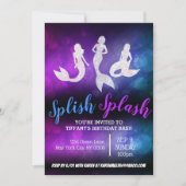 Paarse blauwe volwassen partij kaart (Voorkant)