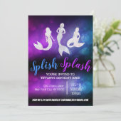 Paarse blauwe volwassen partij kaart (Staand voorkant)