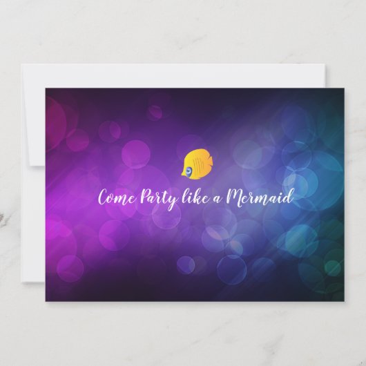 Paarse blauwe volwassen partij kaart (Achterkant)