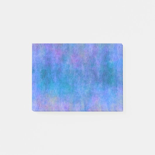 Paarse blauwe Waterverf Textielachtergrond Post-it® Notes (Voorkant)