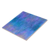 Paarse blauwe Waterverf Textielachtergrond Tegeltje (Zijkant)