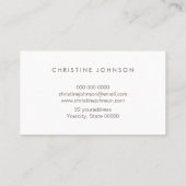 paarse blauwe waterverf visitekaartje (Achterkant)