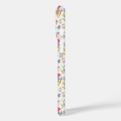 Paarse Blauwe Wilde Bloem Waterverf Case-Mate iPhone Case (Achterkant / Links)