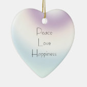 Paarse blauwe witte ombre keramisch ornament (Rechts)