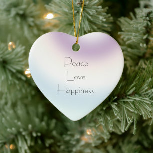 Paarse blauwe witte ombre keramisch ornament