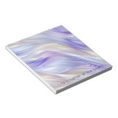  Paarse Blauwe Witte Swirls Notitieblok (Schuin)