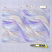 Paarse Blauwe Witte Swirls Tissuepapier (Craft)