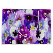 Paarse Blauwe Witte Viooltje Bloemengebinde Verjaa Groot Cadeauzakje (Achterkant)