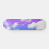 Paarse blauwe wolkenhemel persoonlijk skateboard (Horizontaal)