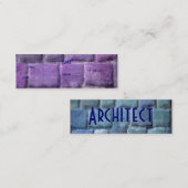 Paarse blauwe zandsteen I Mini Visitekaartje (Voorkant / Achterkant)