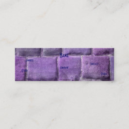 Paarse blauwe zandsteen I Mini Visitekaartje