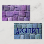 Paarse blauwe zandsteen I Visitekaartje (Voorkant / Achterkant)