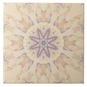 paarse blauwe zandwaterverf nr. 4 tegeltje