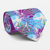 Paarse blauwe zeebaars Hawaiian Stropdas (Opgerold)