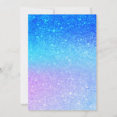 Paarse blauwe zeemeervis blauw blauwgroen Sweet 16 Kaart (Achterkant)