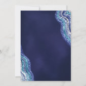 Paarse Blauwgroen Agate Geode Bachelorette Weekend Kaart (Achterkant)