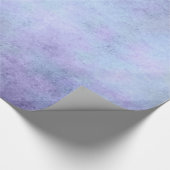 Paarse, Blauwgroen Blauw, Aqua en Violet Waterverf Cadeaupapier (Hoek)