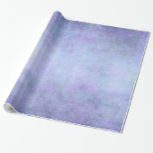 Paarse, Blauwgroen Blauw, Aqua en Violet Waterverf Cadeaupapier (Uitgerold)