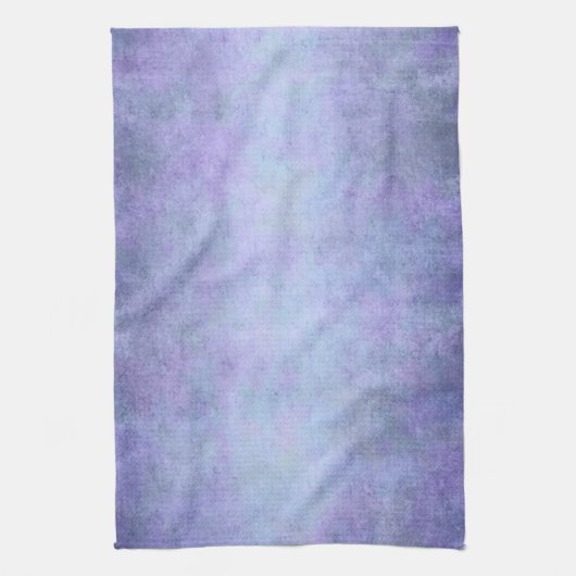 Paarse, Blauwgroen Blauw, Aqua en Violet Waterverf Theedoek (Verticaal)