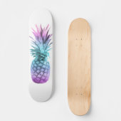 Paarse Blauwgroen blauwe ananas Persoonlijk Skateboard (Voorkant)