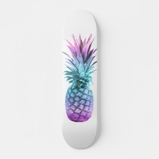 Paarse Blauwgroen blauwe ananas Persoonlijk Skateboard (Voorkant)