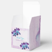 Paarse Blauwgroen Blauwe Dendrobium Orchidee Bruil Bedankdoosjes (Geopend)