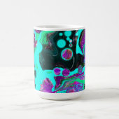 Paarse, Blauwgroen, blauwe, zwarte, kleurrijke Abs Koffiemok (Center)