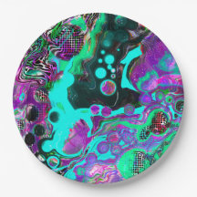 Paarse, Blauwgroen, blauwe, zwarte, kleurrijke Abs