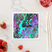 Paarse, Blauwgroen, blauwe, zwarte, kleurrijke Abs Servet (Insitu)